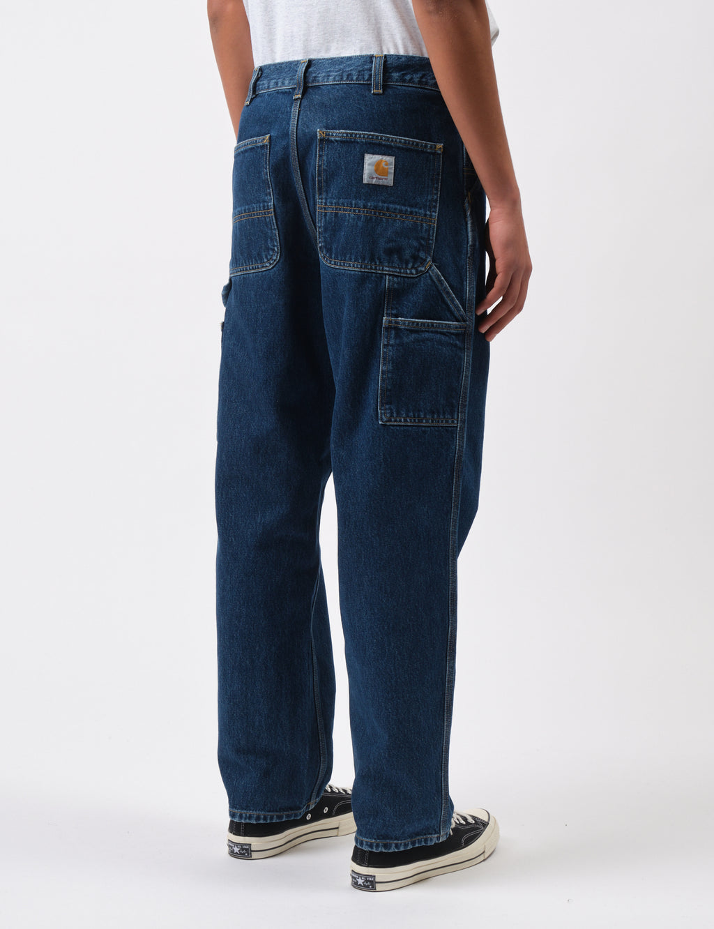 【公式】アクセサリーの激安通販 Carhartt-WIP I Washed Stone Blue - Pant Denim Knee Single パンツ