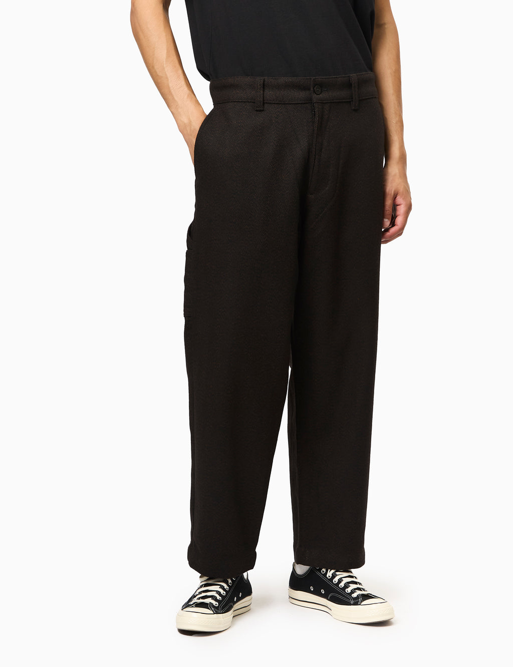 CARHARTT カーハート パンツ TRUMAN PANT CHOCOLATE BLACK ウェア トゥルーマンパンツ メンズ レディース CA24FWPAWO Carhartt WIP Truman Pant (Wool Herringbone) - Chocolate | Urban