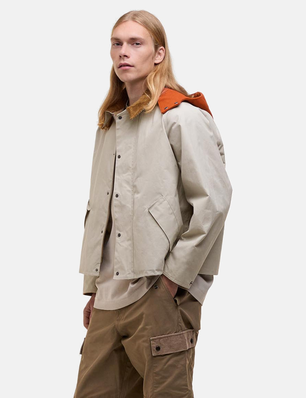 Barbour x Kaptain Sunshine Short Cruiser Jacket - Clay