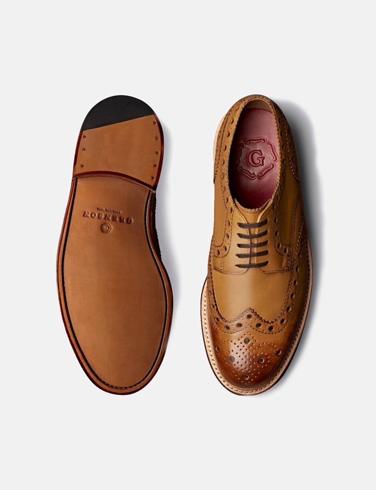 Grenson Archie Shoes (Calf Leather) - Tan I URBAN EXCESS. – URBAN