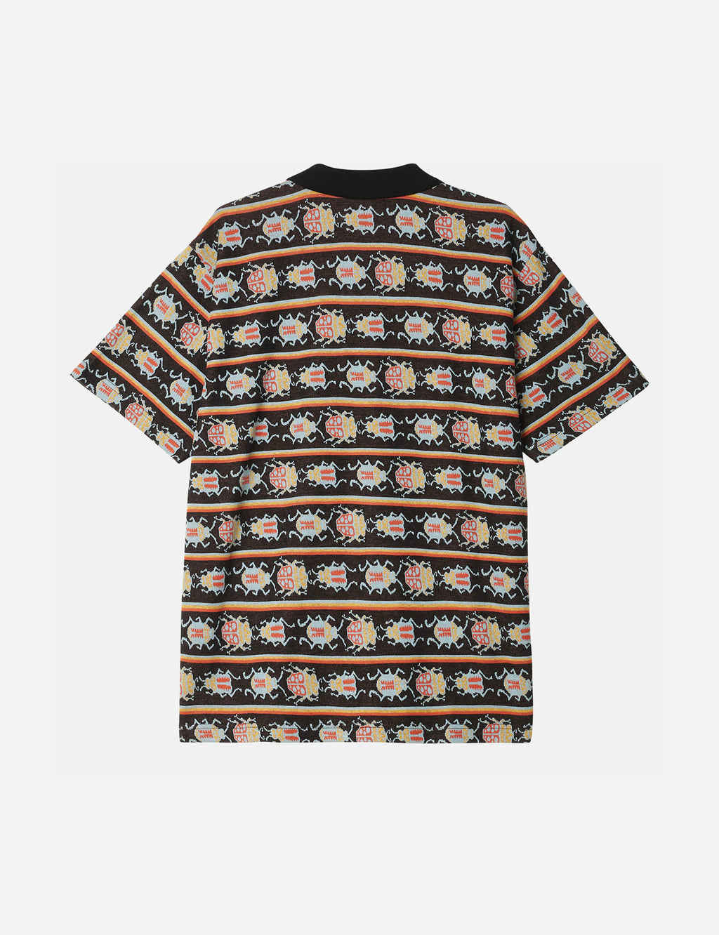 OBEY Bugs Jacquard Short Sleeve Polo Shirt Black Multi I Urban Excess