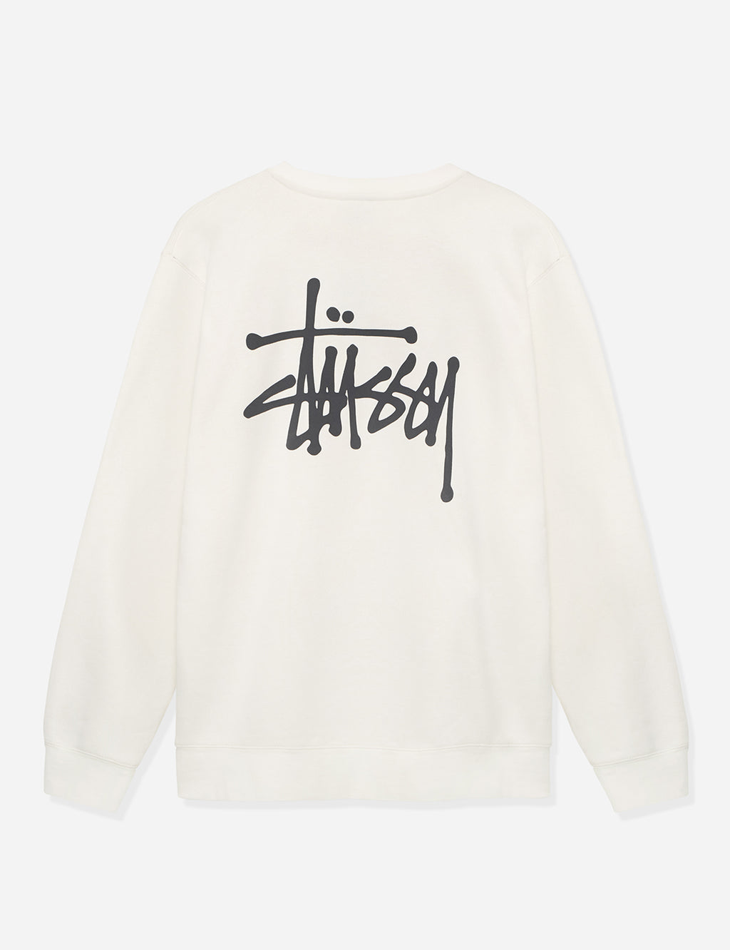 Stussy Basic Pigment Dyed Crew Neck Sweatshirt - Natural