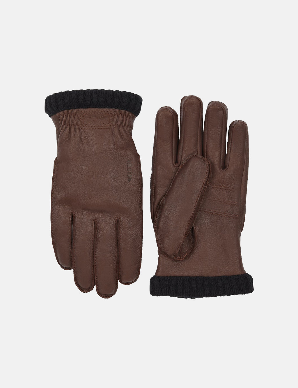 Hestra Deerskin Primaloft Rib Gloves - Chocolate | URBAN EXCESS