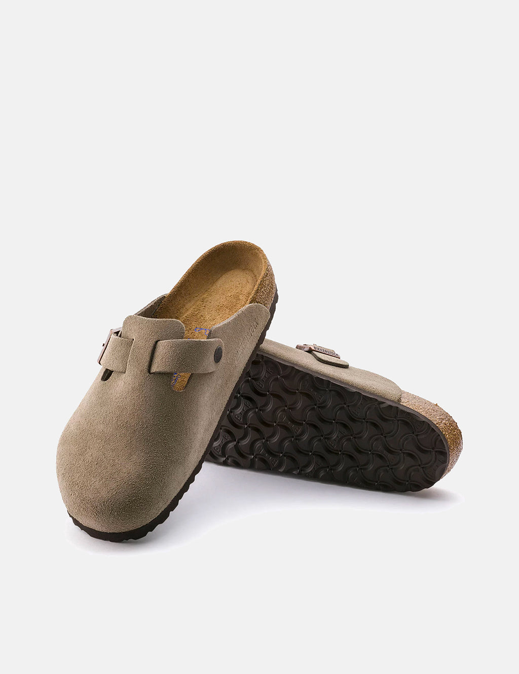 Birkenstock Boston Suede Leather (Soft Footbed) - Taupe | URBAN