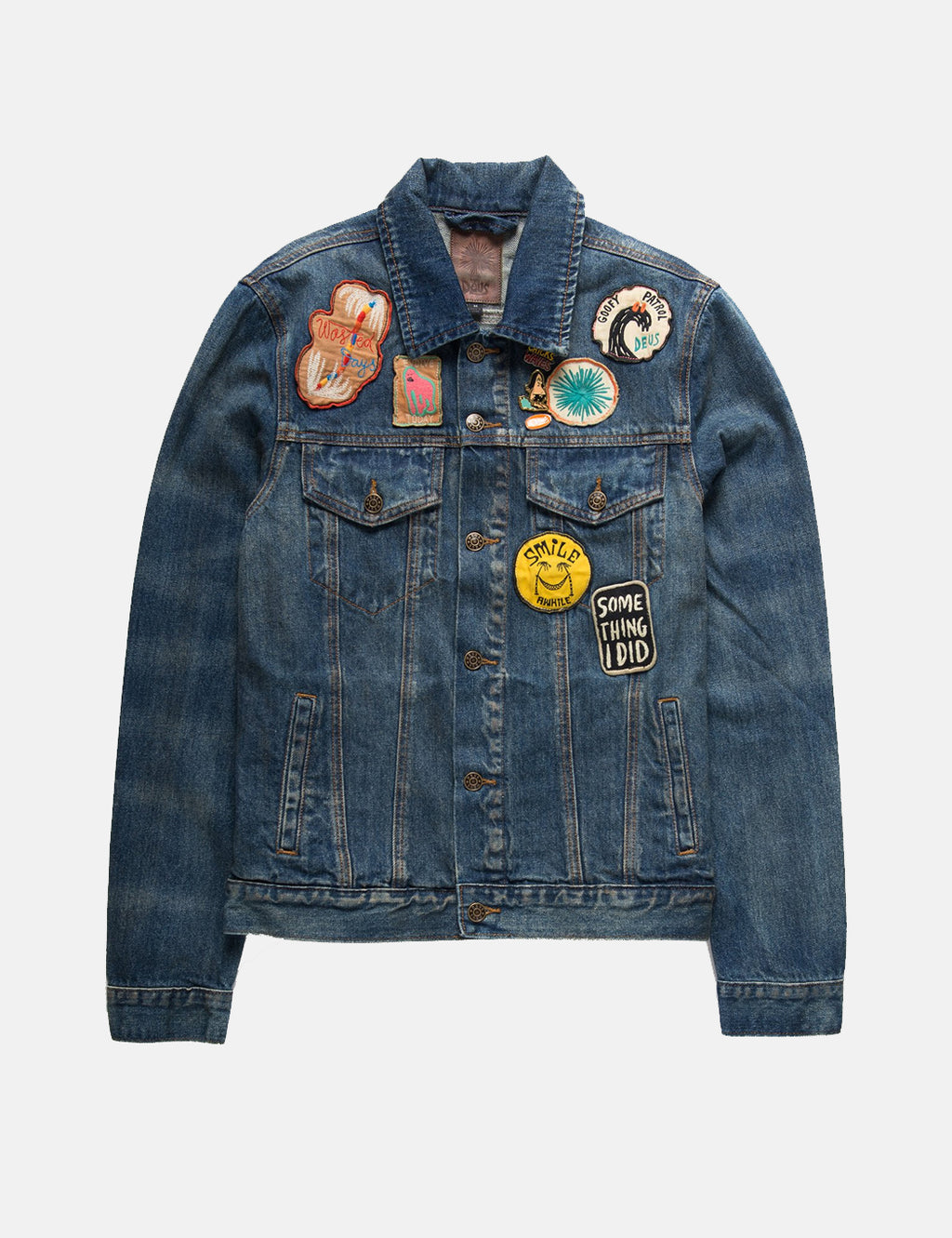 Deus Ex Machina Smile Ronald Denim Jacket - Stonewash