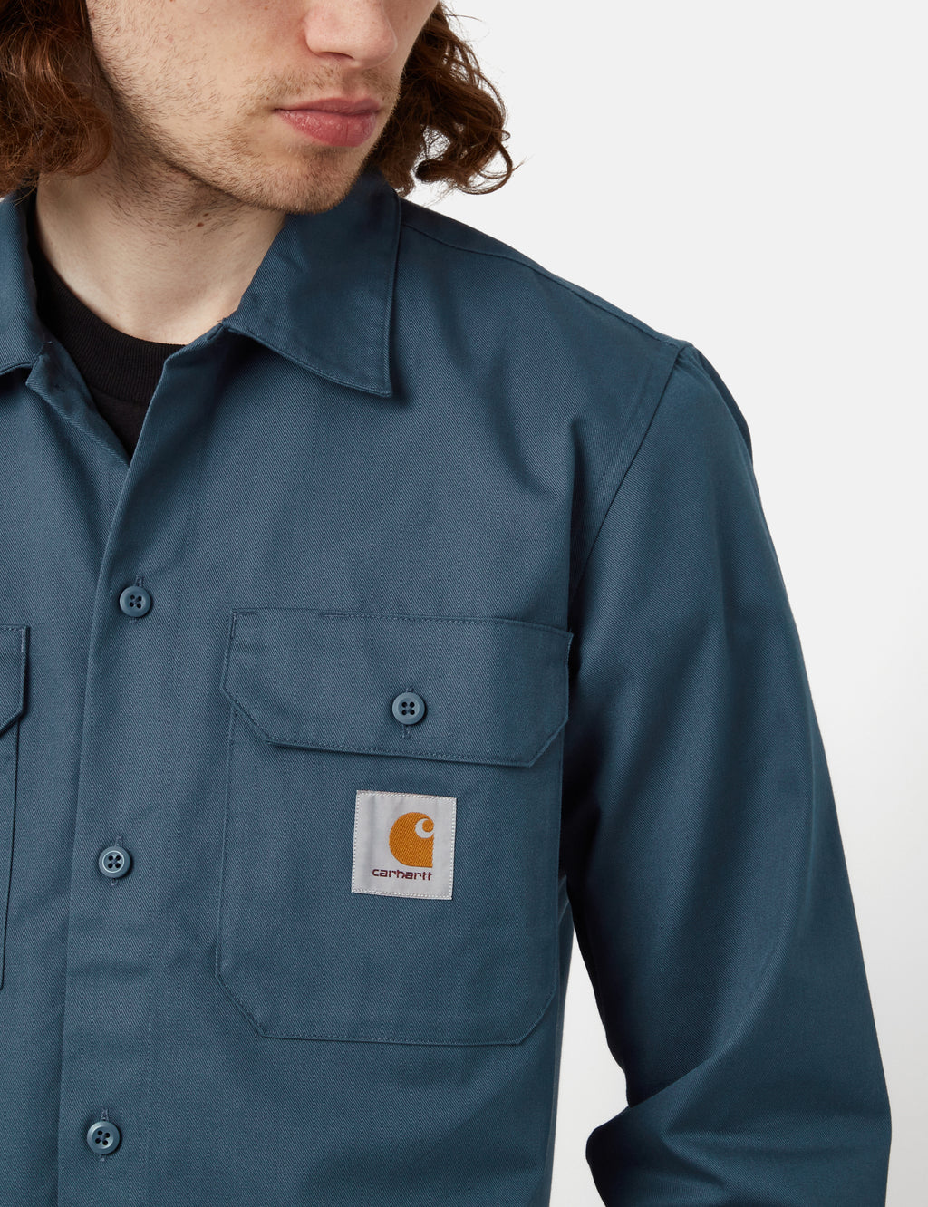 Carhartt-WIP Master Shirt (Regular) - Storm Blue I Urban Excess. – URBAN  EXCESS USA