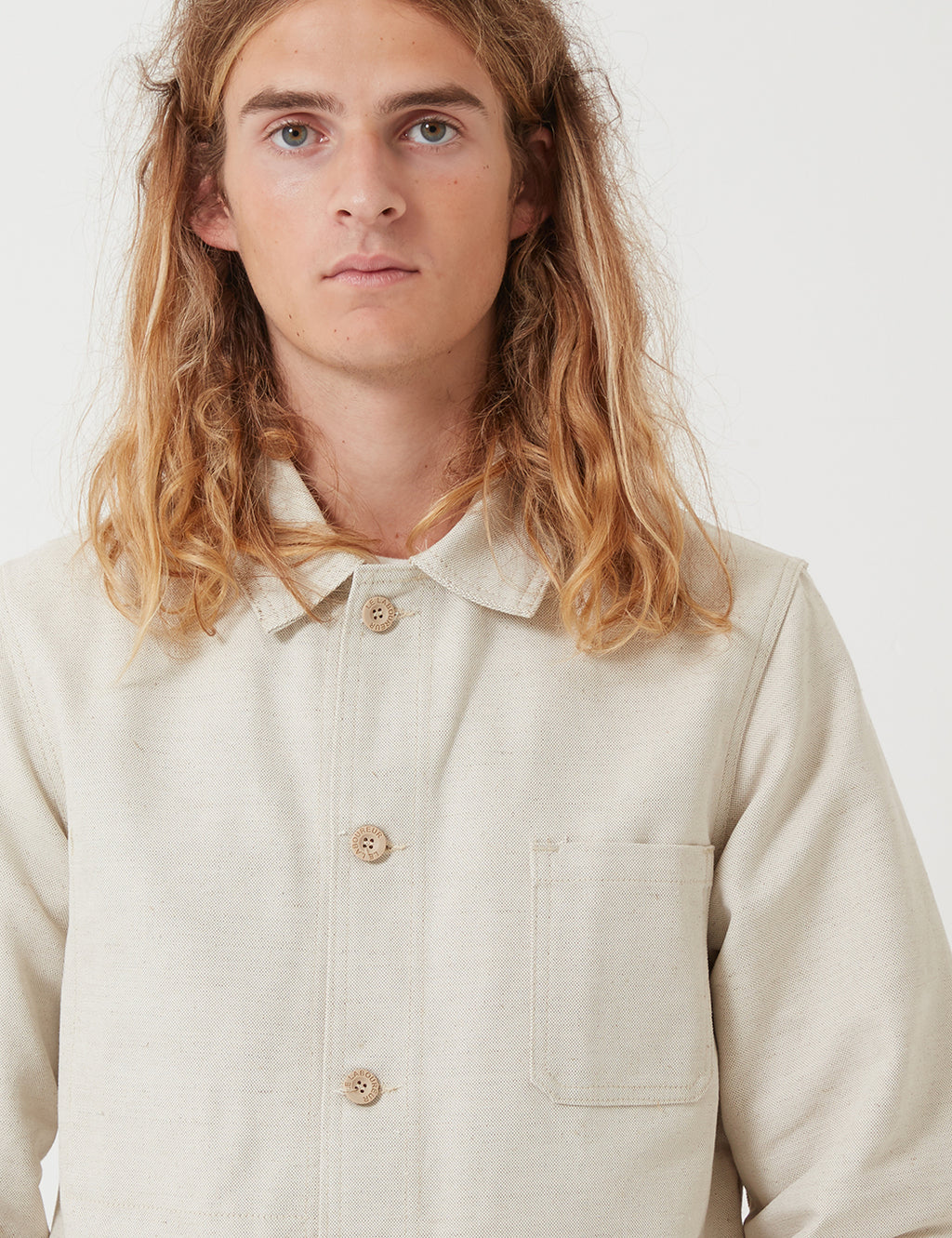 Le Laboureur French Workwear Jacket (Linen) - Beige | Urbann