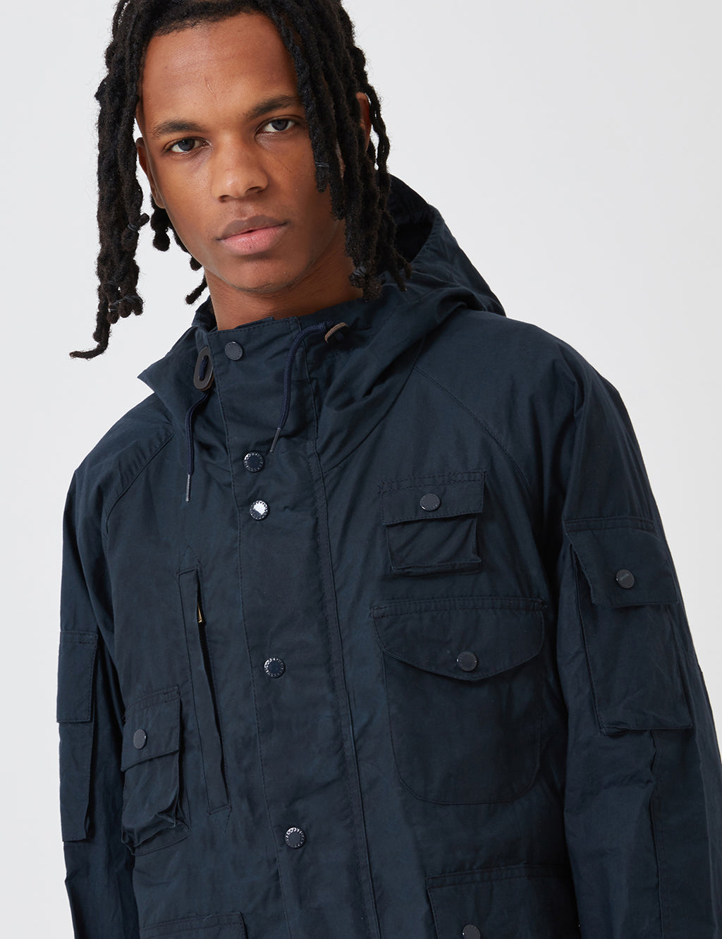 Barbour x Engineered Garments Thompson Jacket - Vulcan Navy Blue