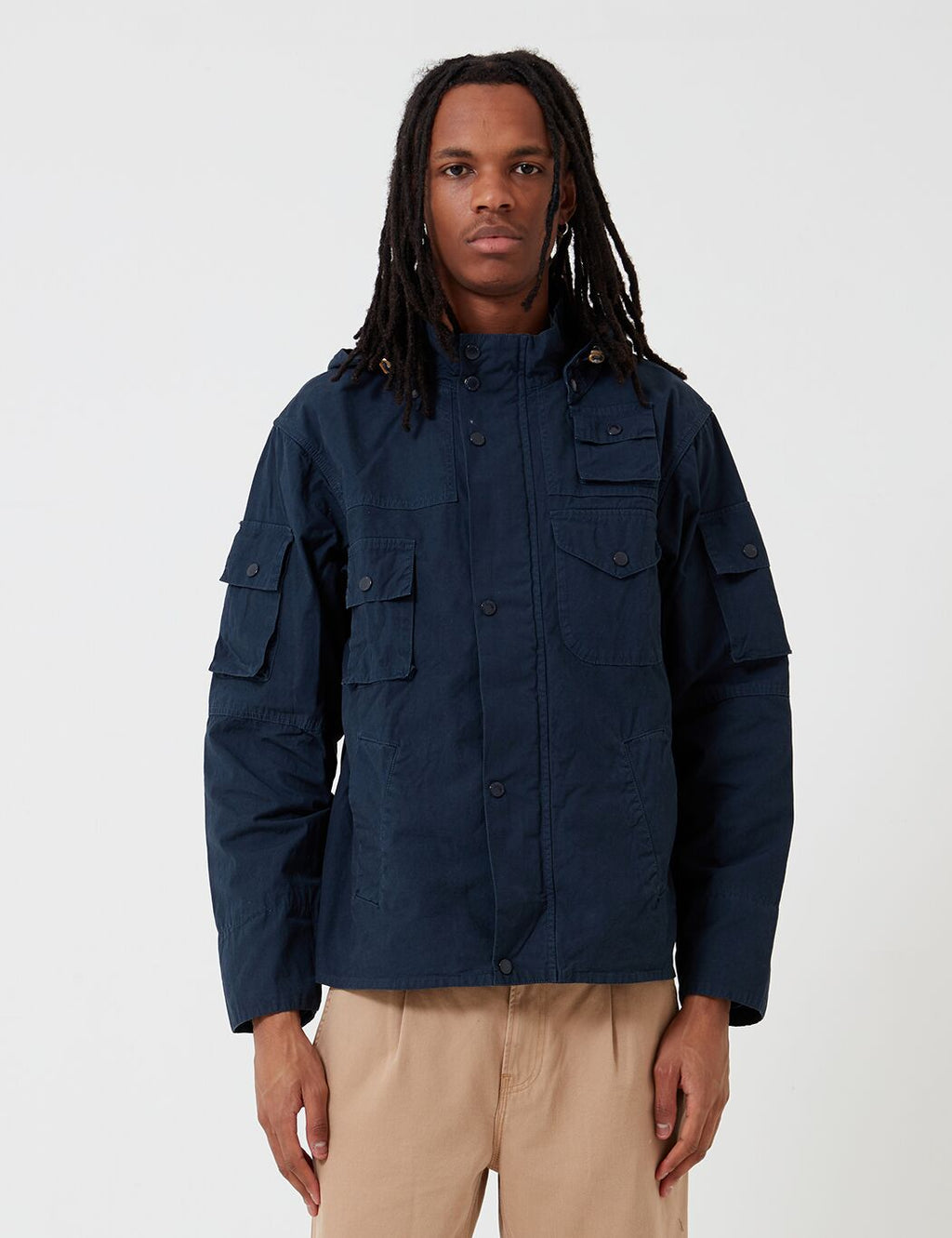 Barbour x EG Cowen Washed Casual Jacket - Navy | URBAN EXCESS.