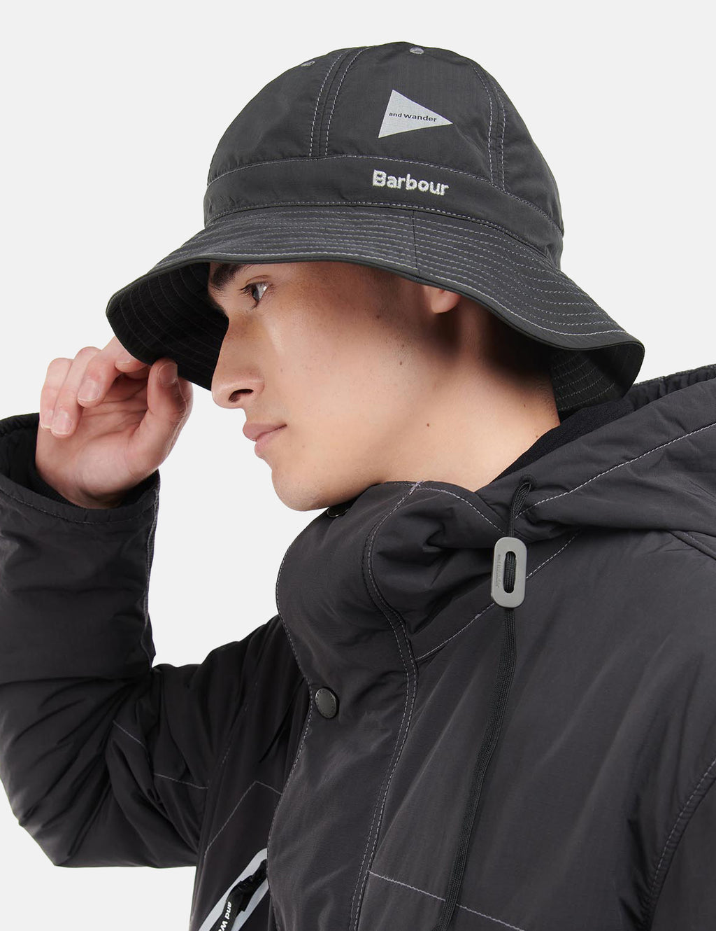 Barbour x And Wander Bucket Hat - Black