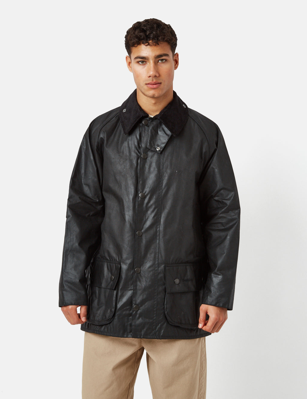 Barbour Beaufort Wax Jacket - Black I Urban Excess. – URBAN EXCESS USA