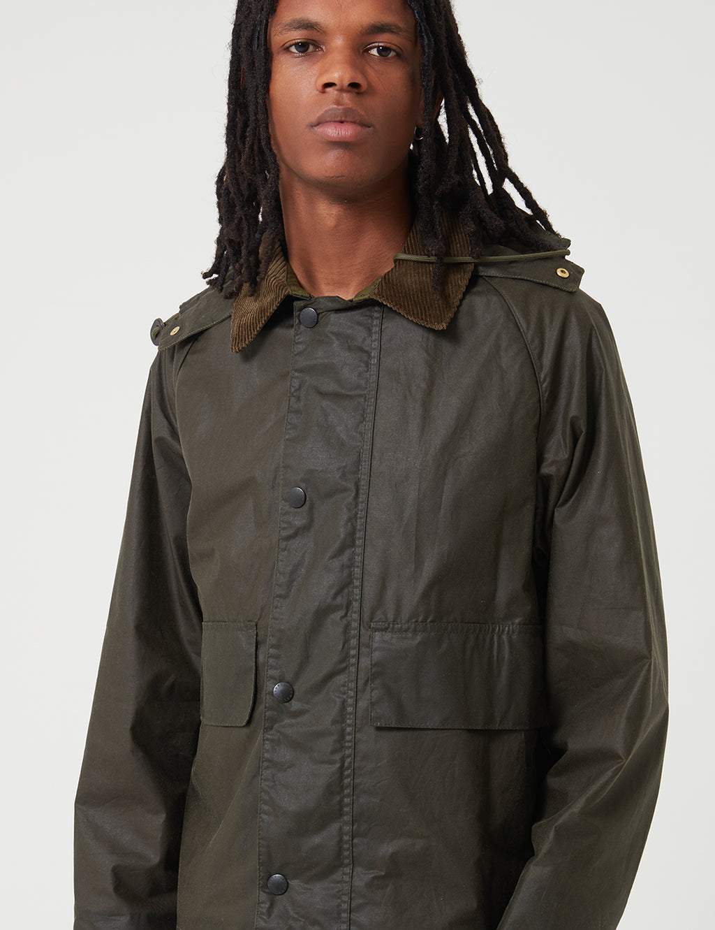 Barbour x Margaret Howell Spey Jacket (Wax) - Archive Olive Green