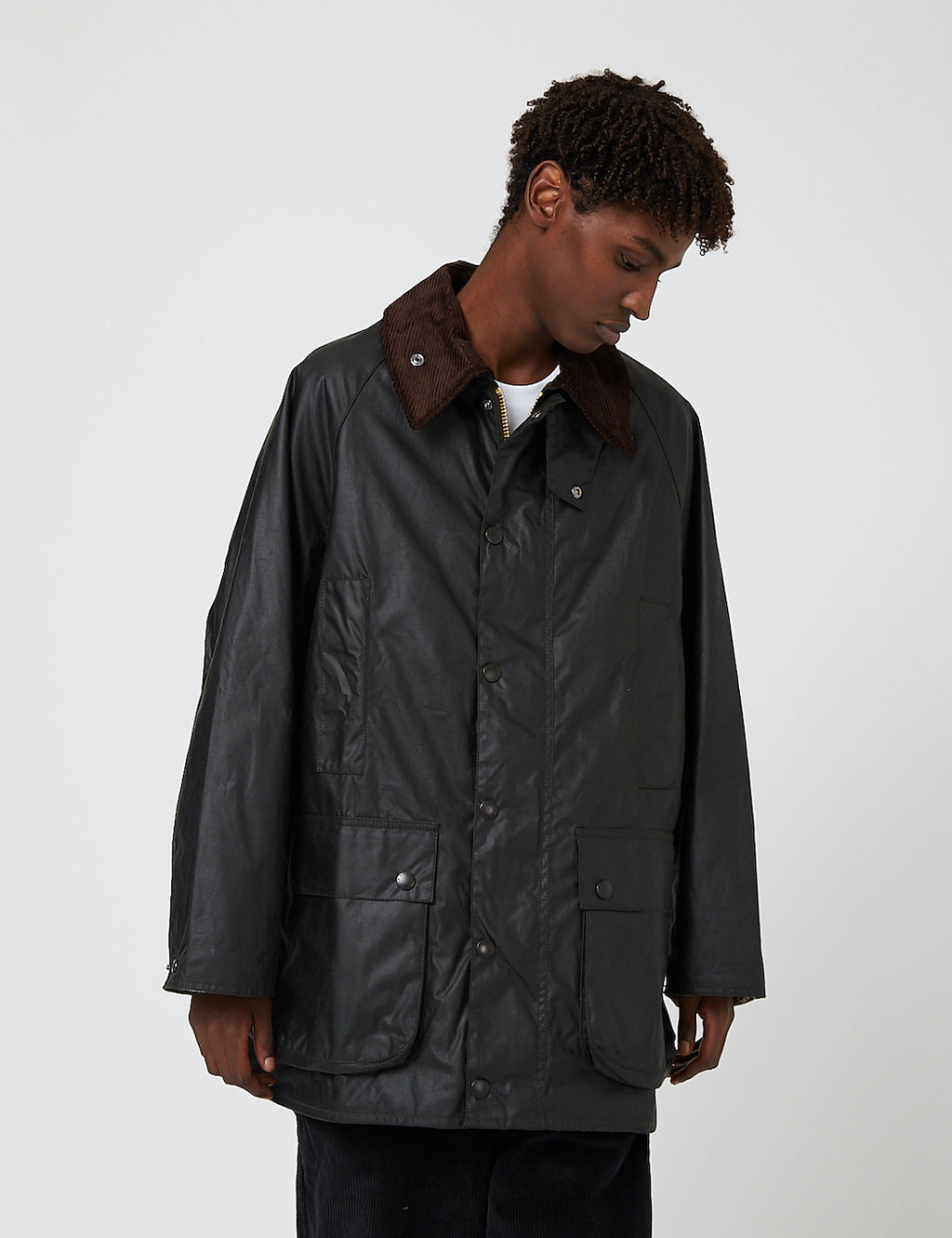 Barbour OVERSIZED WAX BEAUFORT 36 セージ OS - ブルゾン
