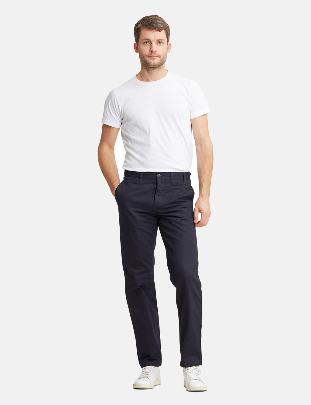 Norse Projects Aros Heavy Chino (Regular Fit) - Navy Blue | URBAN