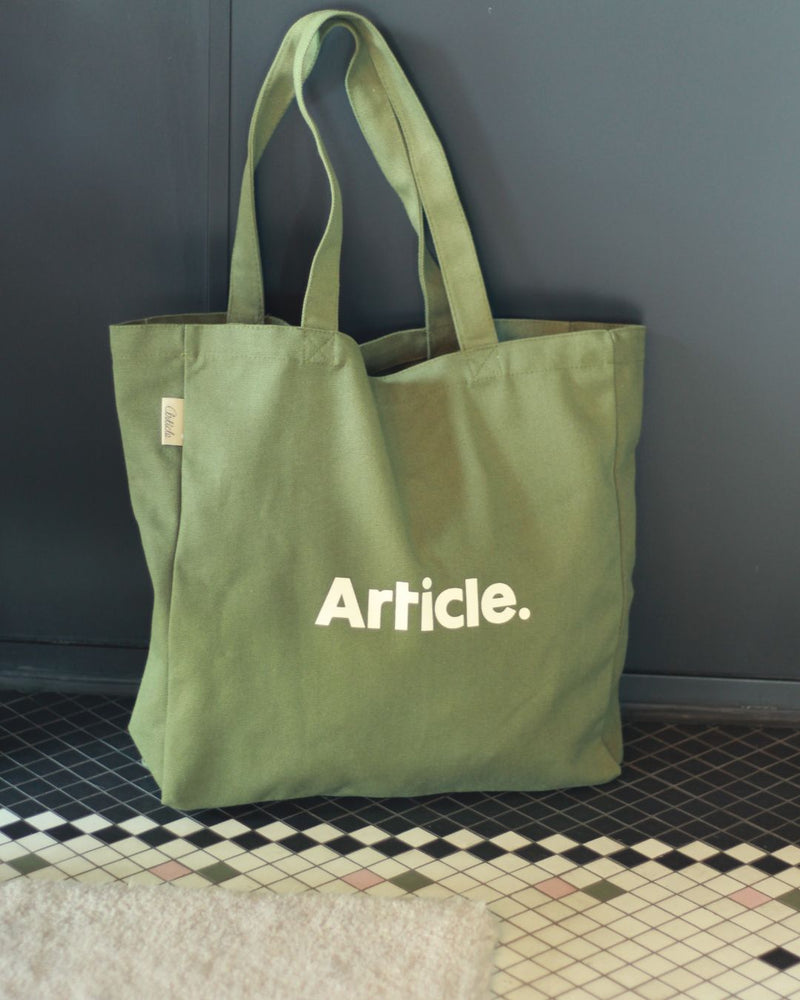 Article Organic Heavy Canvas Tote Bag - Olive Green