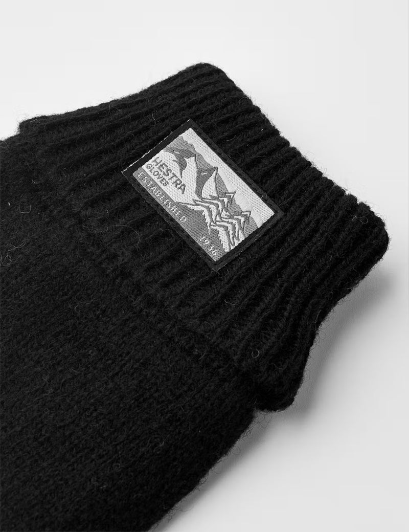 Hestra Raggwool Gloves - Black