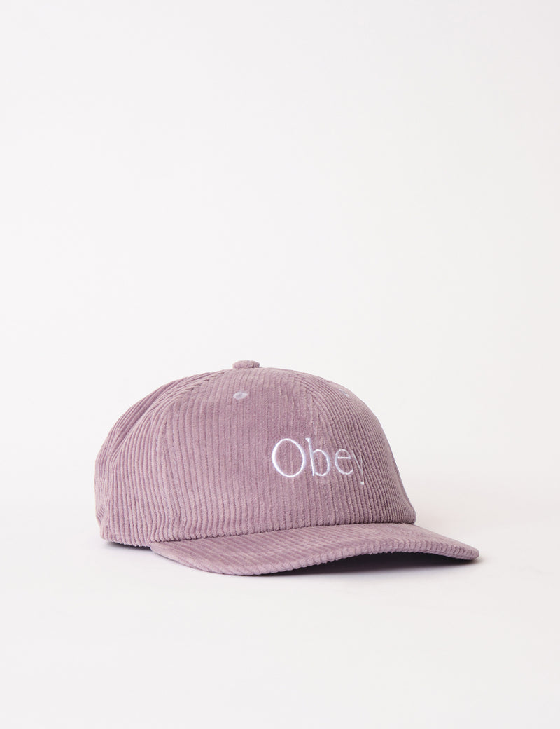 Obey Ellis 6-Panel Strapback Cap - Wineberry Red