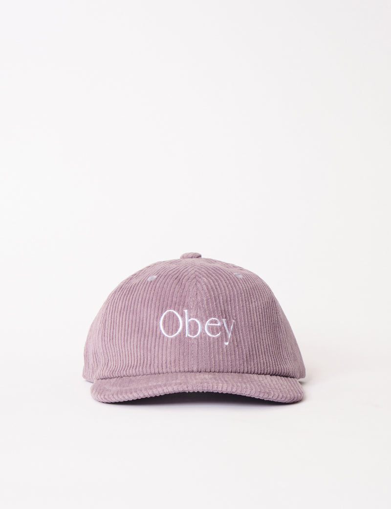 Obey Ellis 6-Panel Strapback Cap - Wineberry Red