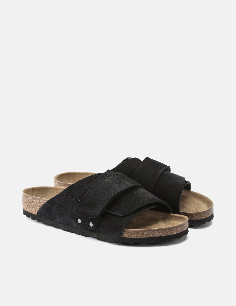 Birkenstock Kyoto Sandal (Nubuck) - Desert Buck Black