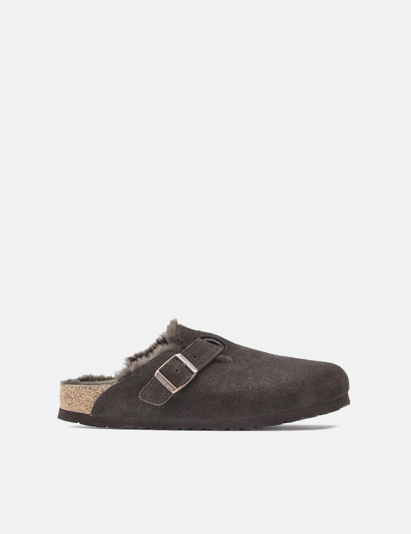 Birkenstock Boston Shearling (Regular) - Mocha Brown