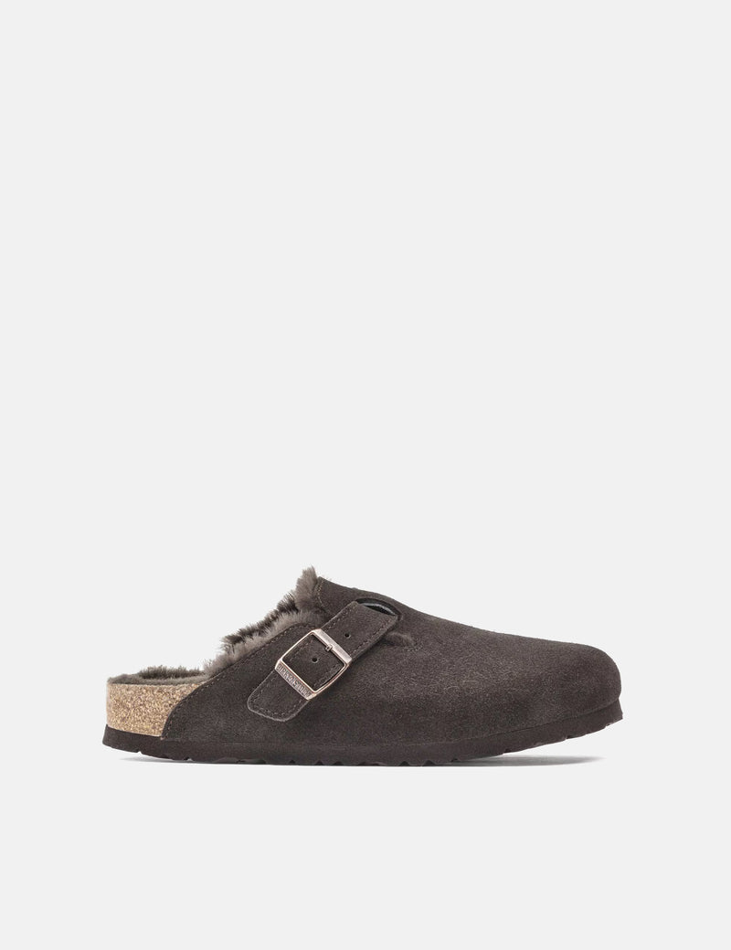 Birkenstock Boston Shearling (Regular) - Mocha Brown