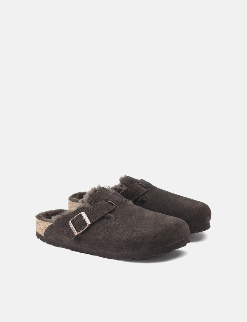 Birkenstock Boston Shearling (Regular) - Mocha Brown