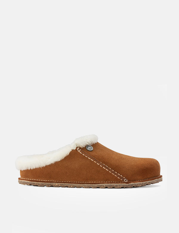 Birkenstock Womens Zermatt Premium Shearling Slippers (Narrow) - Mink