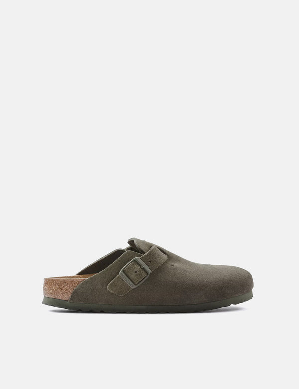 Birkenstock Womens Boston Suede (Narrow) - Modern Thyme