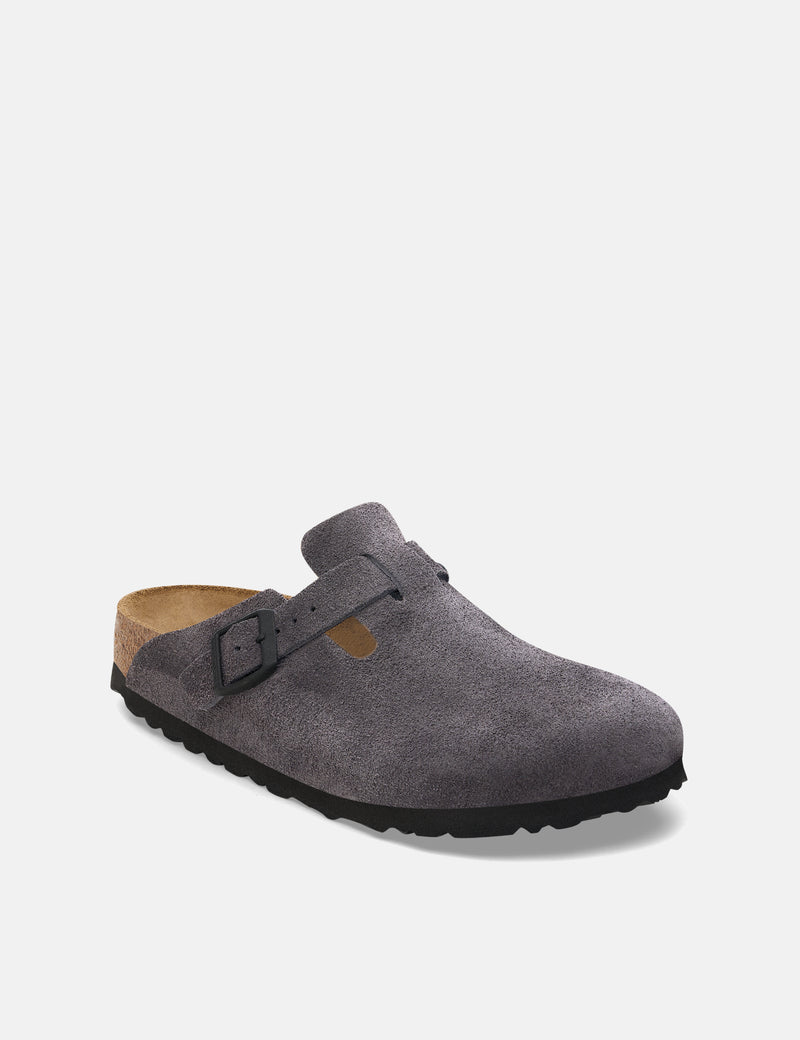 Birkenstock Women's Boston Clogs (Narrow) - Velvet Grey