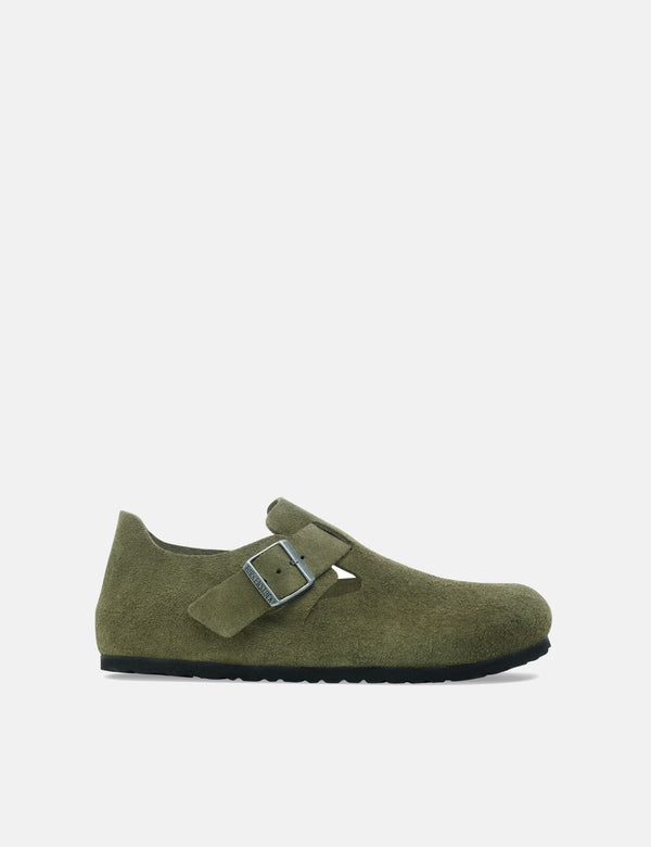 Birkenstock London Suede (Regular) - Thyme Green