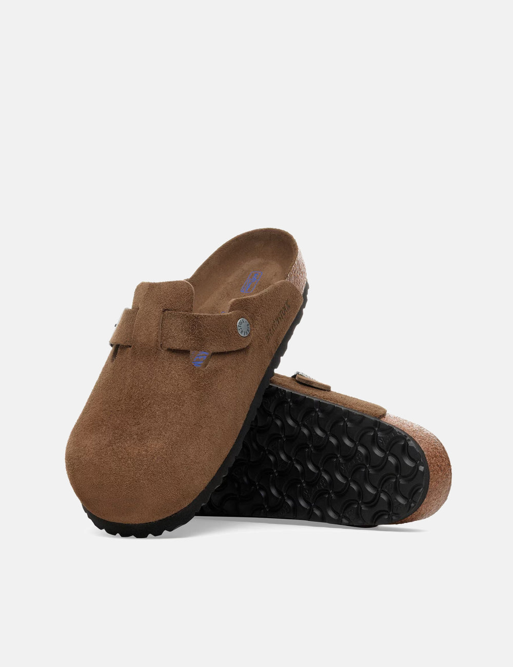 Birkenstock Boston Suede Clogs (Regular) Dark Tea Brown | Urban