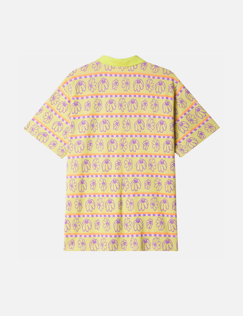 OBEY Expand Jacquard Short Sleeve Polo Shirt - Celery Juice Green