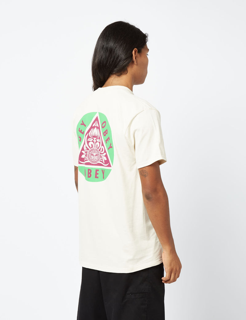 Obey Pyramid T-Shirt - Cream