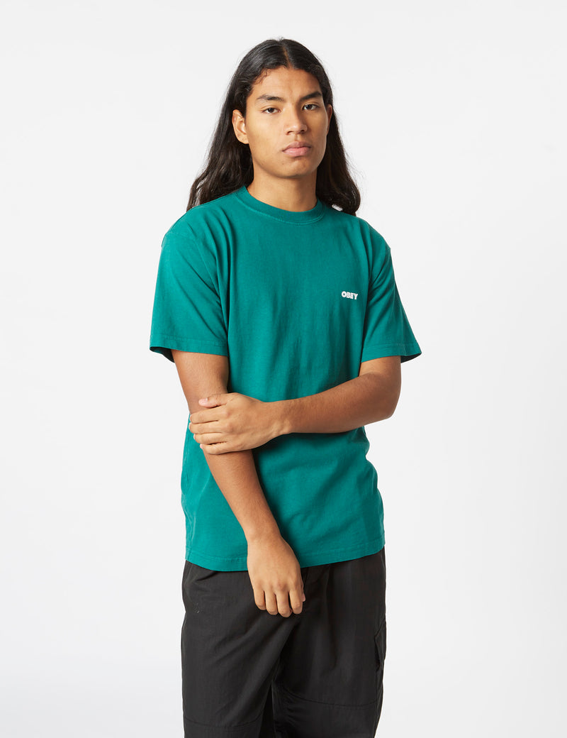 Obey Bold 3 T-Shirt - Adventure Green