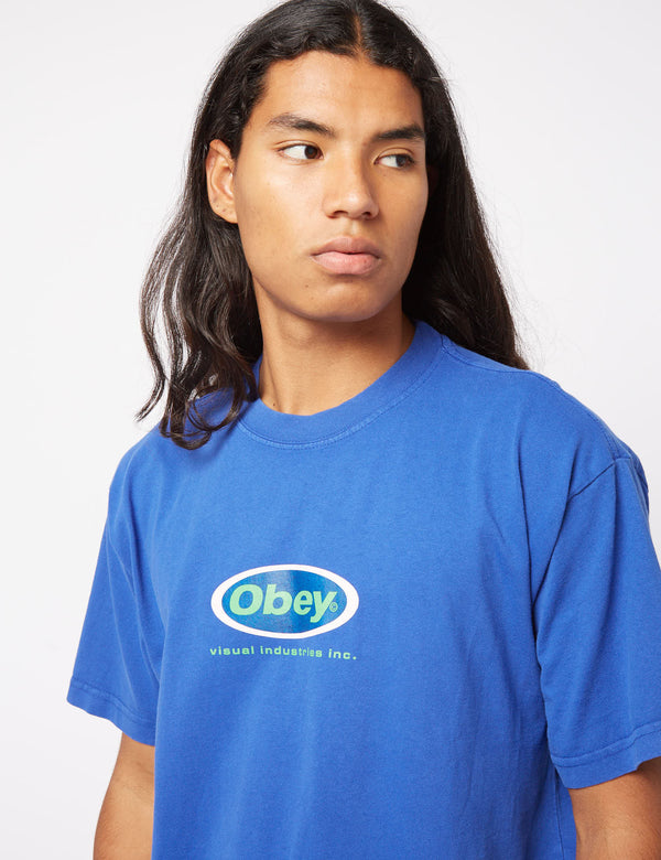 Obey Inc. Heavyweight T-Shirt - Surf Blue