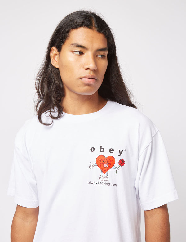 Obey Always Saying Sorry T-Shirt - White