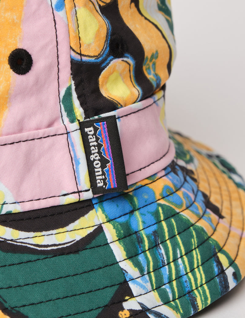 Patagonia Wavefarer Island Seeds Bucket Hat - Milkweed Mauve