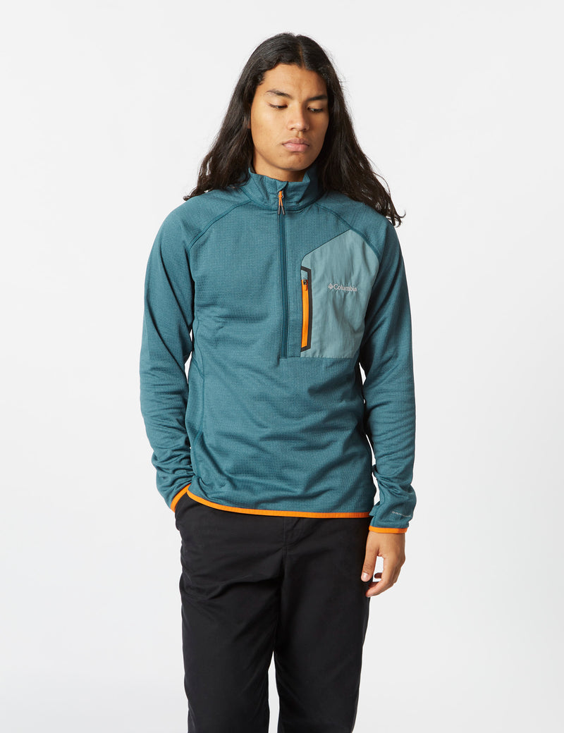 Columbia Triple Canyon Half Zip - Night Wave Blue