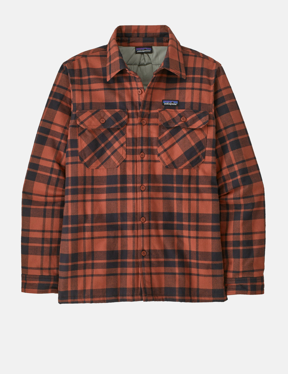 Patagonia Insulated Fjord Flannel Ice Caps Burl Red Urban Excess. URBAN EXCESS