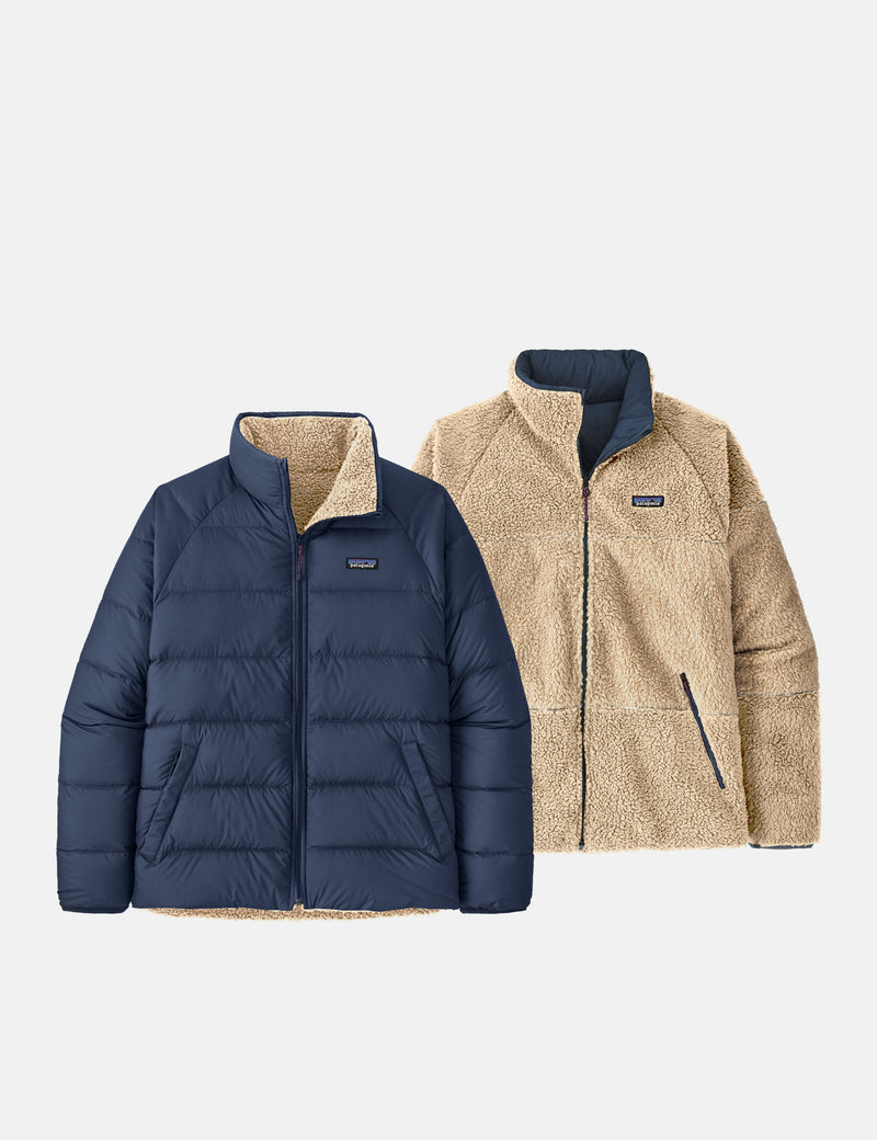 Patagonia Reversible Silent Down Jacket - New Navy Blue