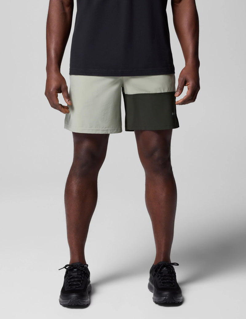 Columbia Columbia Hike Colour Block Shorts - Safari/Greenscape