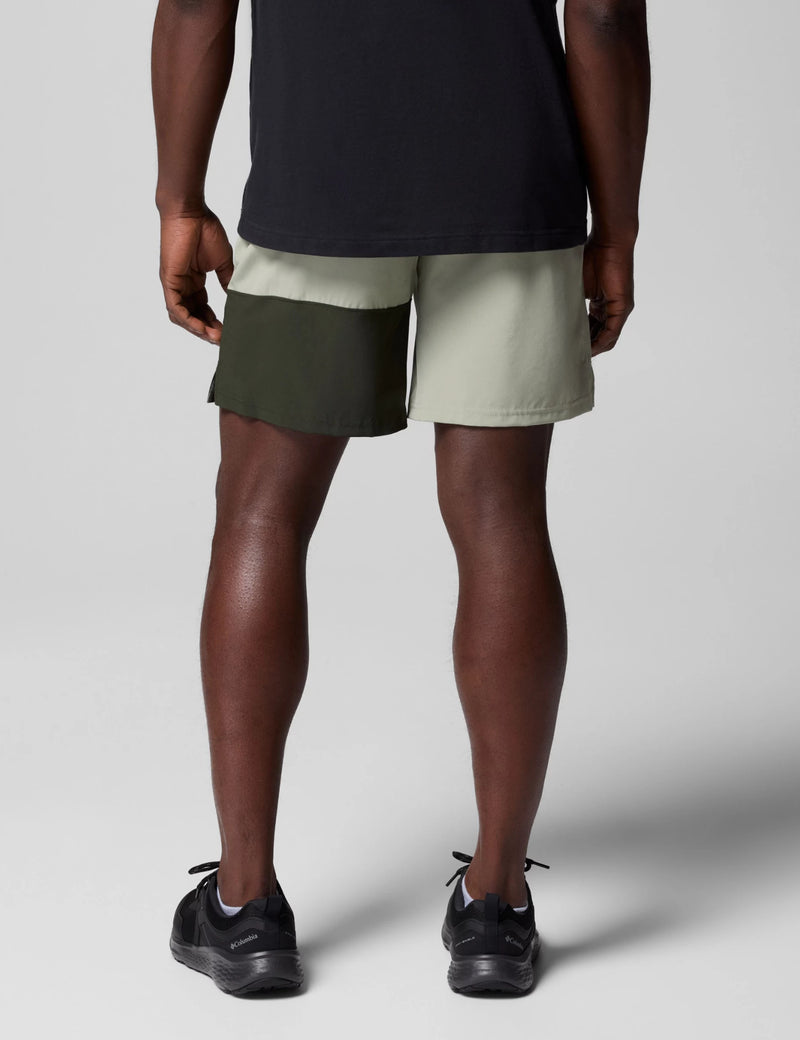 Columbia Columbia Hike Colour Block Shorts - Safari/Greenscape