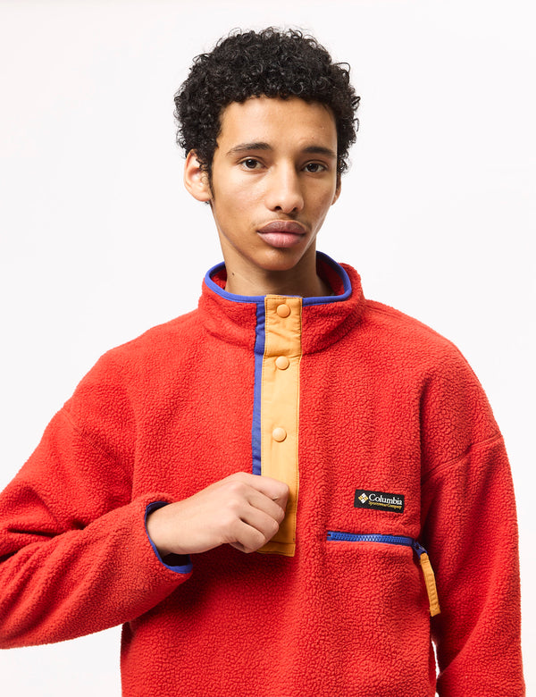 Columbia Helvetia II Half Snap Fleece - Sail Red