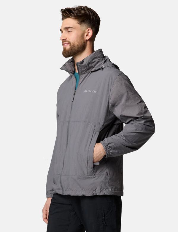 Columbia Loop Basin Windbreaker Jacket - City Grey