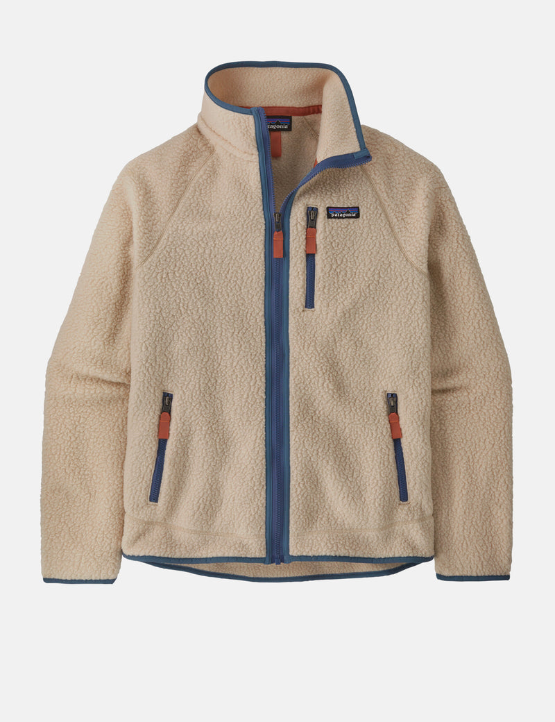 Patagonia Retro Pile Jacket - Dark Natural w/Utility Blue