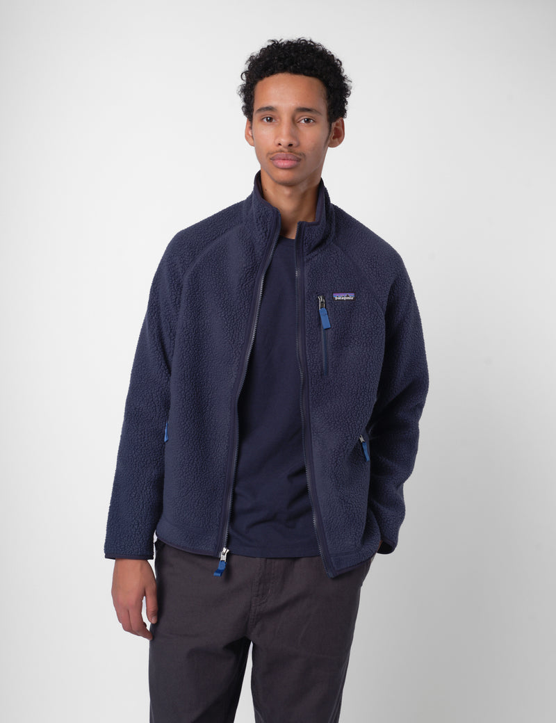 Patagonia Retro Pile Fleece Jacket - New Navy/Sunken Blue