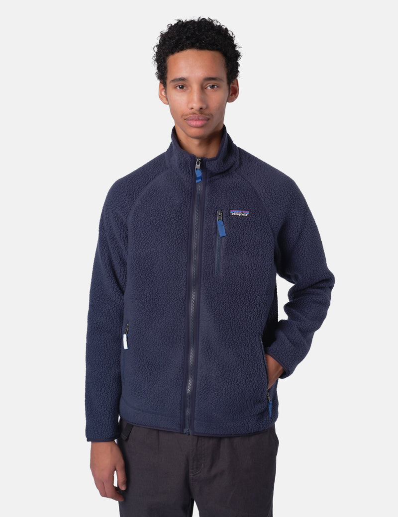 Patagonia Retro Pile Fleece Jacket - New Navy/Sunken Blue