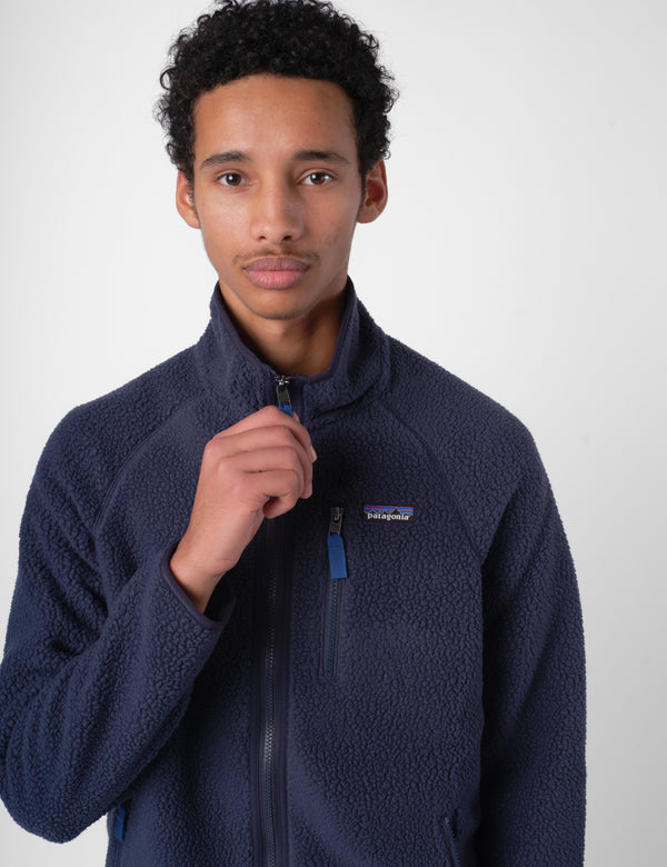 Patagonia Retro Pile Fleece Jacket - New Navy/Sunken Blue