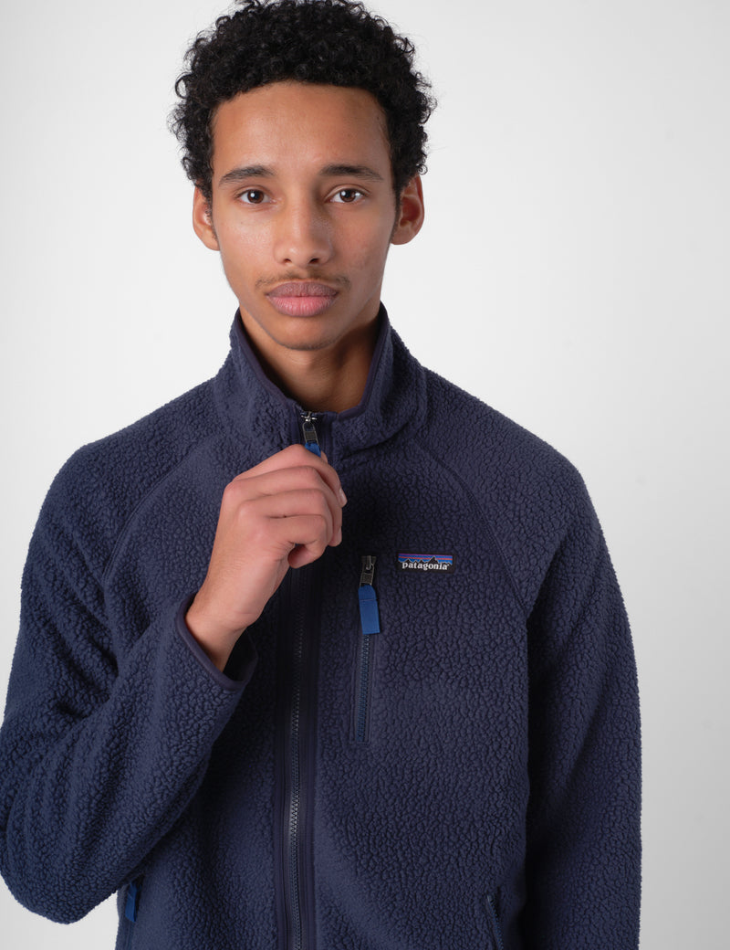 Patagonia Retro Pile Fleece Jacket - New Navy/Sunken Blue