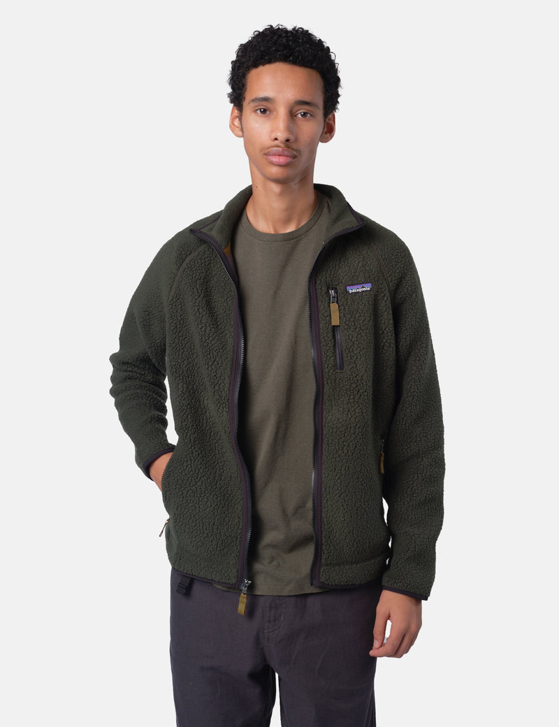 Patagonia Retro Pile Fleece Jacket - Old Growth Green